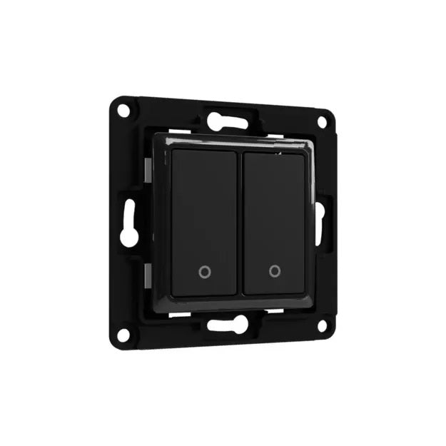 Shelly Wall Switch 2 Spínač, černý Shelly Wall Switch 2 Spínač, černý
